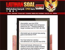 Tablet Screenshot of latihansoal.com